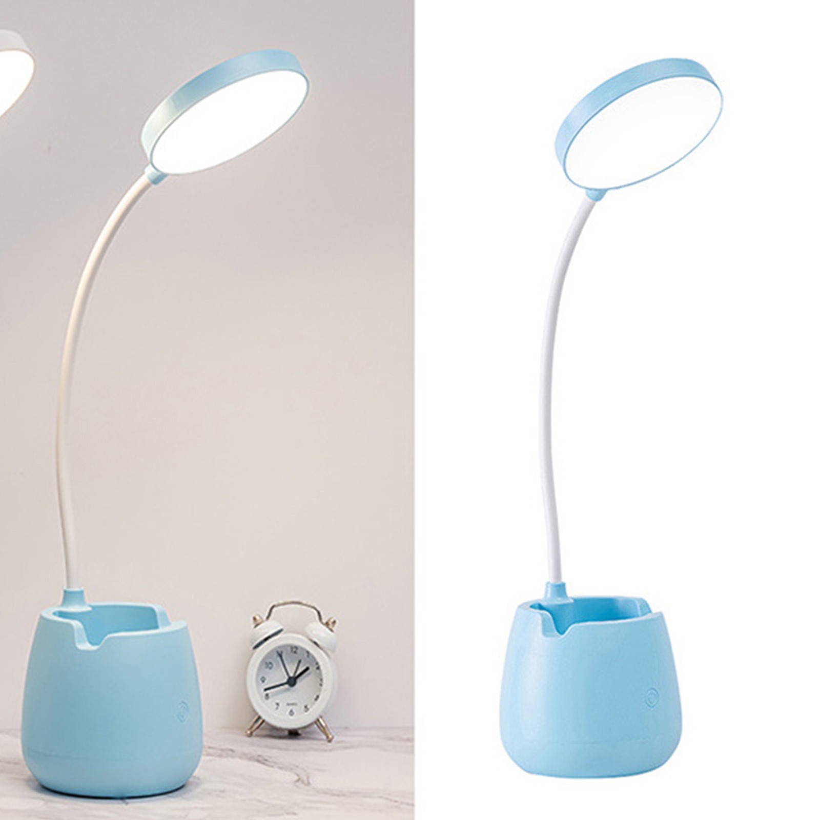 LED Desk Lamp High Brightness Eye Protective USB Rechargeable Bedside Lamp Phone