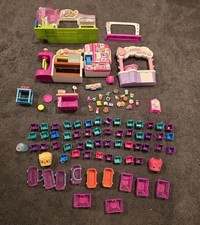 SHOPKINS ASSORTED MIXED LOT PLAYSETS, FIGURES, MART, COTTON CANDY, BAKERY