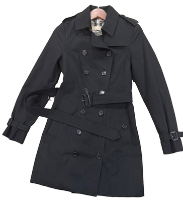 Burberry Sandringham Trench Coat Black Nova Check Made England