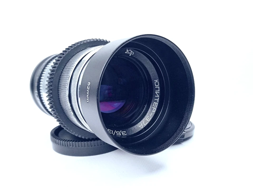 Vintage Jupiter 37A 135mm f/3.5 Sony E mount Portrait tele lens Telephoto SILVER - Image 2 of 4
