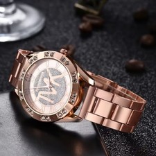 NewLuxury Women's Watch Fashion Diamonds TVK Quartz Stainless Steel Rose Gold