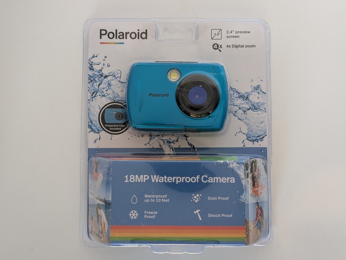 EPEX ポラロイド Polaroid 18MP Waterproof Digital Camera Teal Shockproof Dustproof