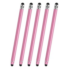 5 Pcs Stylus Pens for Touch Screens, 2 in 1 Universal Capacitive Stylus, Pink