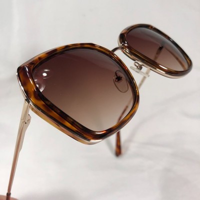 Nicole Miller AVILA C02 Tortoise/Gold Frame Brown Gradient Sunglasses 54-18-140