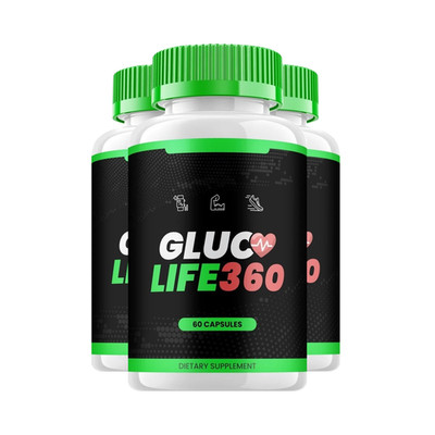 3-Pack Gluco Life 360 Capsules   GlucoLife 360 Blood Health Support - 180 Caps