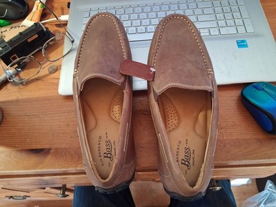 G.H. Bass Mario Men's 10M Brown Leather Driving Loafers Slip On Shoes Mocs NEW?