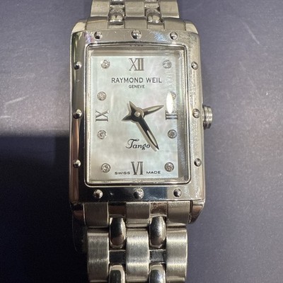 Raymond Weil Women s Watch Tango Mother-of-Pearl Diamonds Swiss - New Battery