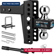6 Adjustable Trailer Hitch For 2-inch Receiver Anti-rattle Clamp