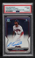 2023 Bowman Chrome Prospect Refractor /499 Ambioris Tavarez PSA 9 MINT Auto 11oq