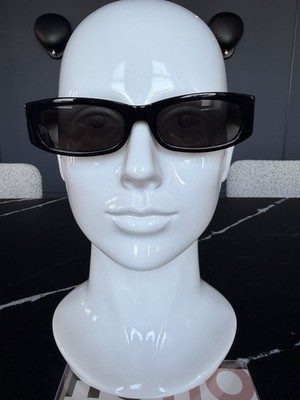 Saint Laurent SL M106F 001 Rectangle Acetate  Plastic Sunglasses Made In Italy