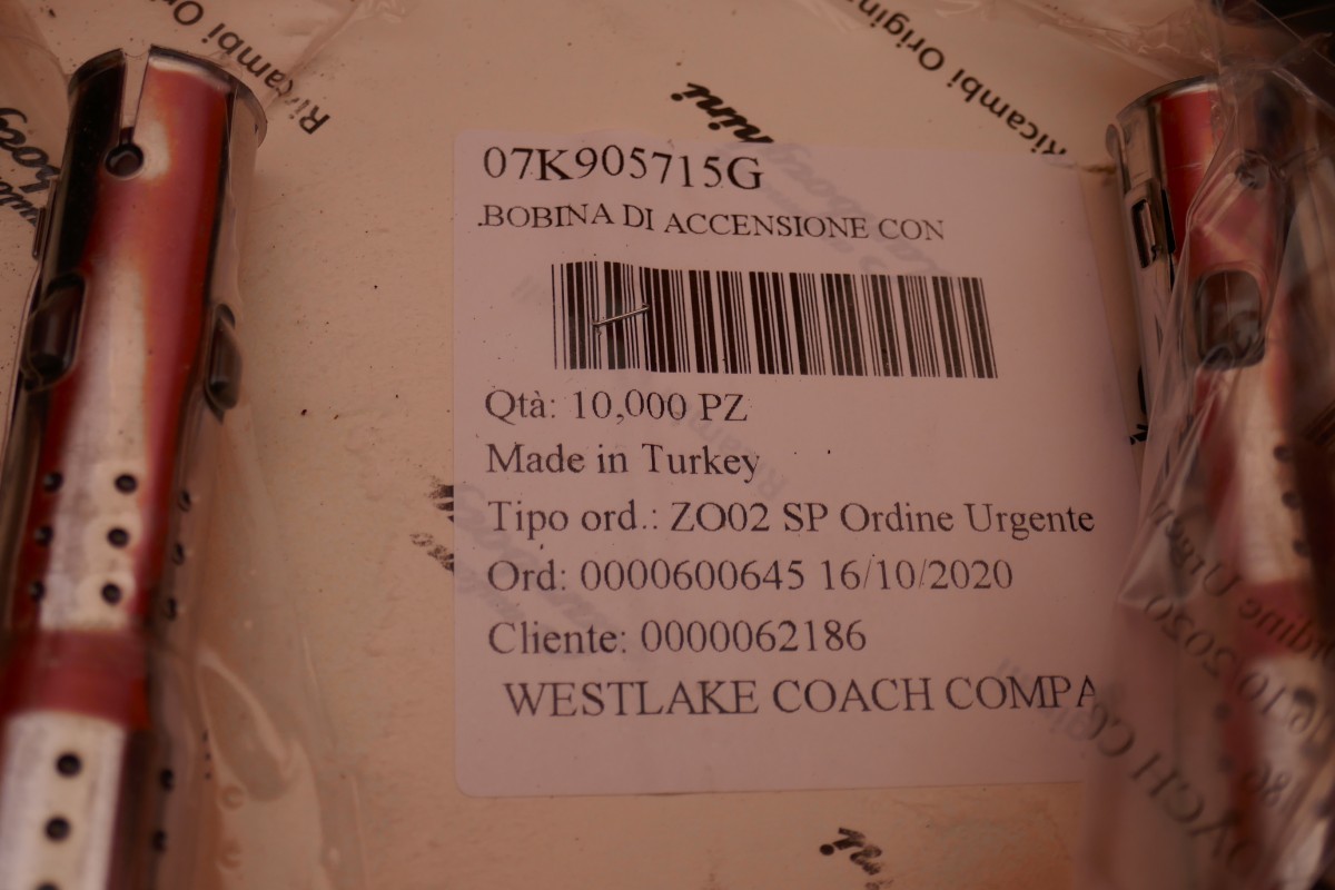 LAMBORGHINI GALLARDO COIL 2003 2004 2005 2006 2007 2008 07K905715G