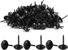 200 Pcs Black Upholstery Tacks Antique Metal Thumb Tacks Round Head Upholstery P
