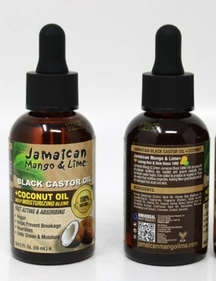 PACK of 2 - Jamaican Mango & Lime Black Castor Oil + Coconat oil 2oz