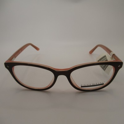 Essential Eyewear OEN2092 B227 Brown Coral Cat Eye Eyeglass Frames 50-16-135