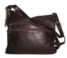 OSGOODE MARLEY Deep Brown Leather Slim Crossb...
