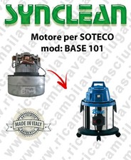 BASE 101 Motore aspirazione SYNCLEAN per Aspirapolvere SOTECO - 220/240 V 822 W