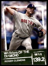 2019 Topps Warriors of the Diamond Roger Clemens Boston Red Sox #WOD-5