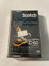 Vintage Scotch C-60 Sealed Blank Cassette 1974 NOS