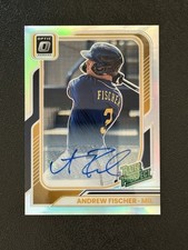 2026 Panini Donruss Andrew Fischer Optic Rated Prospects Silver Prizm Auto