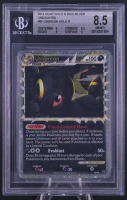 Umbreon (Prime) 86/90 Undaunted Holo BGS 8.5 - New Cert