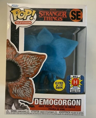2022 SDCC Funko Fundays Stranger Things Hall H Blue Demogorgon GITD LE 2100 PCS
