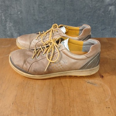 ECCO BIOM HYBRID SPIKELESS GOLF SHOES YAK LEATHER NATURAL MOTION MENS SIZE 11 US