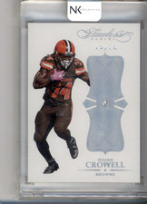 2016 PANINI FLAWLESS FOOTBALL #18 ISAIAH CROWELL DIAMOND 1/1 BROWNS 