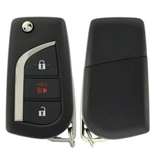 3-Button Flip Key NEW STYLE Fits 2014 - 2017 Toyota / HYQ12BDM H Chip 