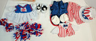 TY Gear for Beanie Kids Uncle Sam and USA Cheer Leader Complete Open Packs — photo 1