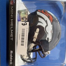 Denver Broncos Dre Greenlaw Autographed Mini Helmet Beckett Authenticated New