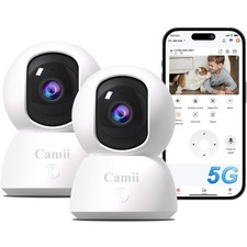 2K Pet Camera Indoor 5G 2.4G Home Security Baby Dog Elder App Tracking