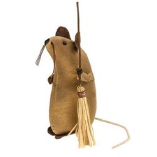 New Rustic Primitive BROOM MOUSE DOLL FIGURE Shelf Sitter 5"