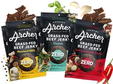Country Archer Grass-Fed Beef Jerky Variety Pack - Beef Jerky Snack Packs Bee...