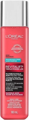 L'Oreal Revitalift 5% Glycolic Acid Toner 6oz Derm Intensives Peeling Toner
