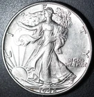 1942-D WALKING LIBERTY HALF DOLLAR - BU UNC
