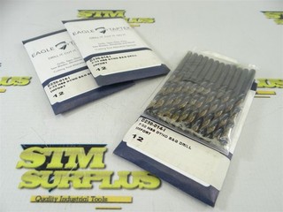 36 NEW PRECISION HSS DYNO BLK/GLD JOBBER DRILLS 7/32"