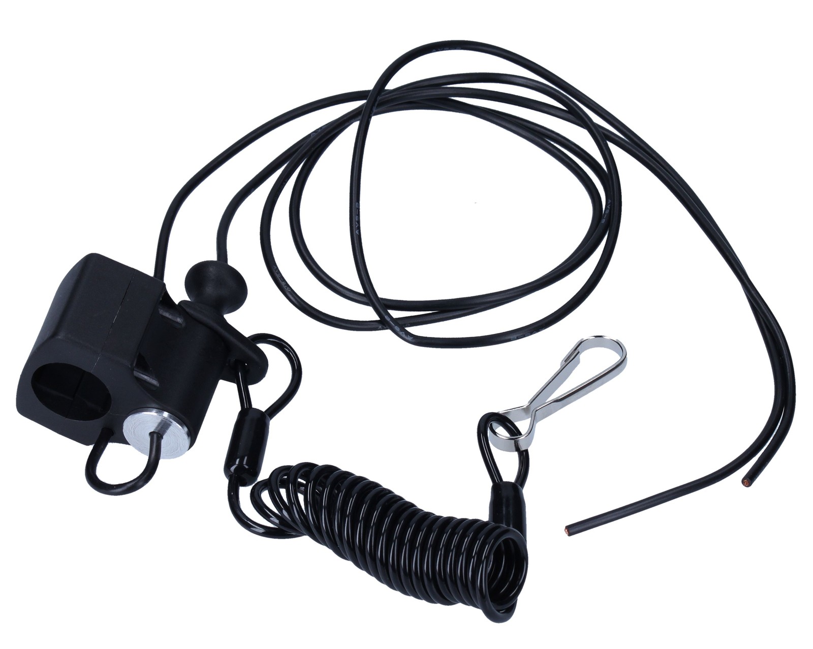 Kmx24 Kill Switch with Pull Cord Fits on Scooter Moped Black