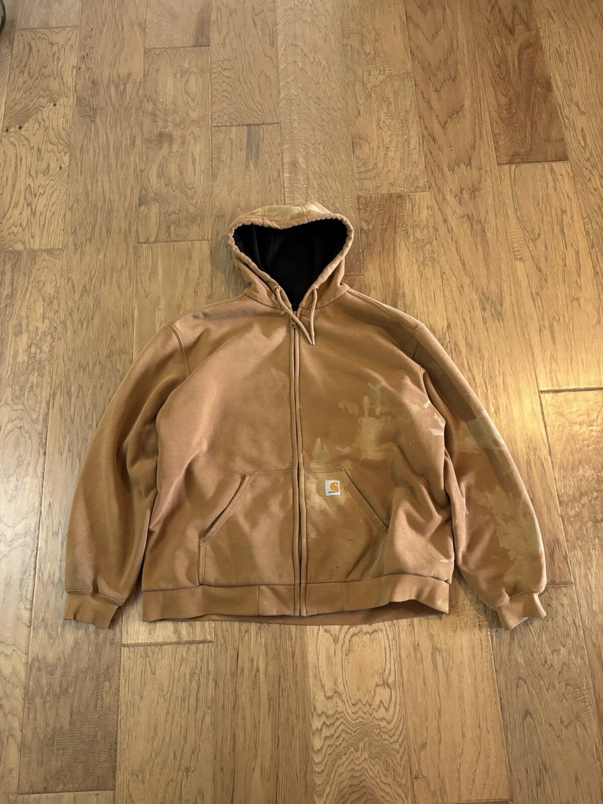 Carhartt Bleached Insulated Jacket Brown XL