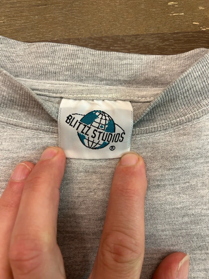 Vintage Fred Flintstones Blitz Studios Sweatshirt Size XL Embroidered 90s HBP - Image 4 of 4