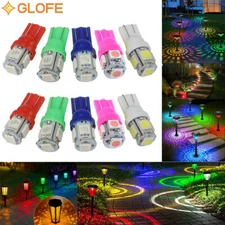 10Pcs T10 Wedge LED Bulbs Low Voltage DC 12V for Malibu T5 Landscape Light