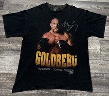 Vintage WCW Goldberg Shirt Mens Size XL 1998 Faded Black Tultex Pro Wrestling