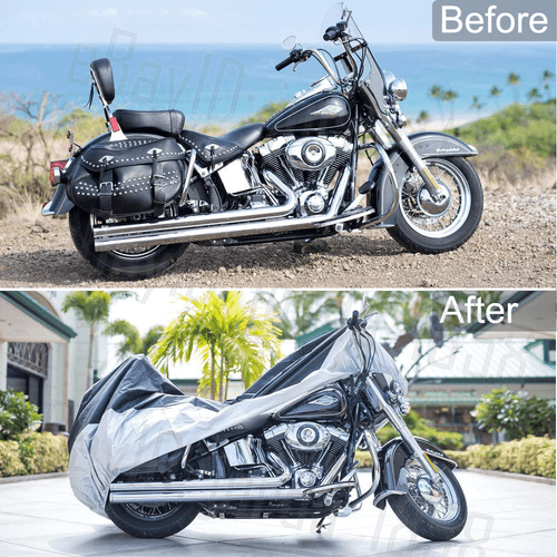 L-XXL Motorcycle Cover Motorbike Cruiser Scooter Motor Bike Waterproof Storage - Picture 2 of 16