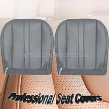 For 2003-2014 Chevy Express GMC Savana Driver Passenger Bottom Seat Cover Gray