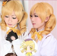 Heat-resistant cosplay wig   Puella Magi Madoka Magica Tomoe Mami Costume wig