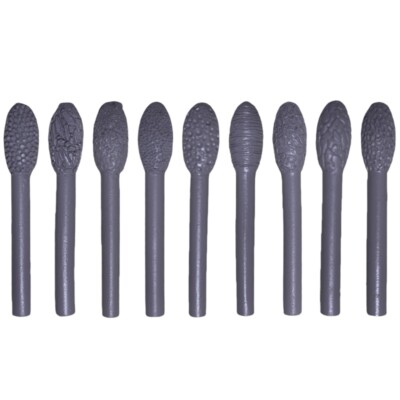 Oval Shape Clay Texture Rollers Set Pottery Clay Modelling Sticks Texture Tool