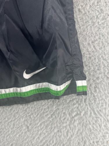 Nike Running Shorts Boys Kids Black Green Stripes Size Large (12/14) Lightweight - Picture 2 of 10