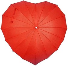 Heart Shape Umbrella Compact Travel Umbrella - Windproof, Reinforced Canopy
