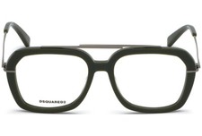 DSQUARED2 DQ5264 096 Olive Green Aviator Eyeglasses Frame 54-17-145 DQ 5264 RX