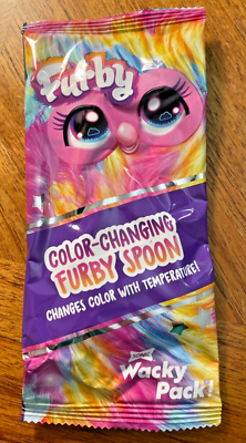 NEW! 2023 Sonic Wacky Pack toy: Furby Color Changing Spoon Green