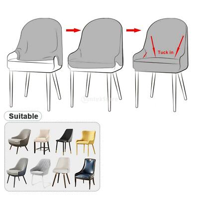 Dining Chair Covers, Stretch Fit Wingback Side Chair Slipcovers, Removable 